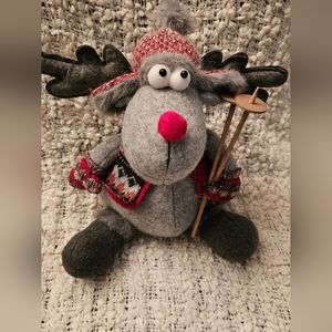 Reindeer with Ski Poles